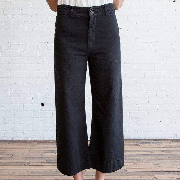 Apiece Apart Pants - Apiece Apart Black Merida Pants [Small Rip]